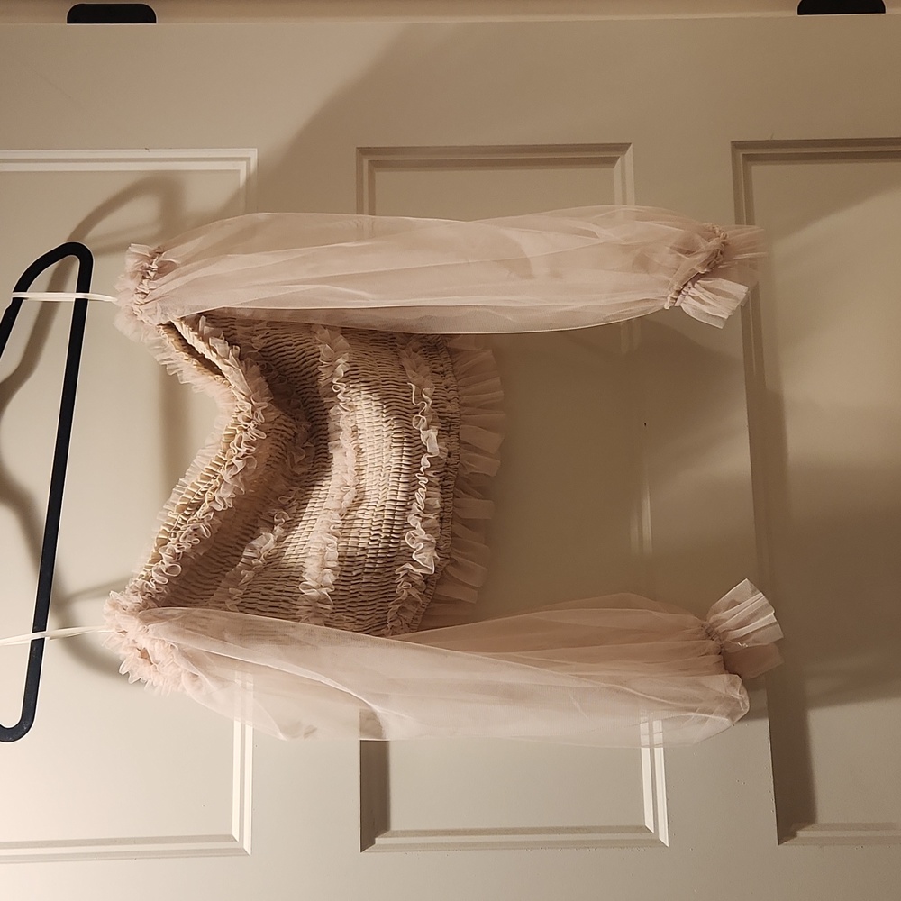 Romantic Cream Crop Top
